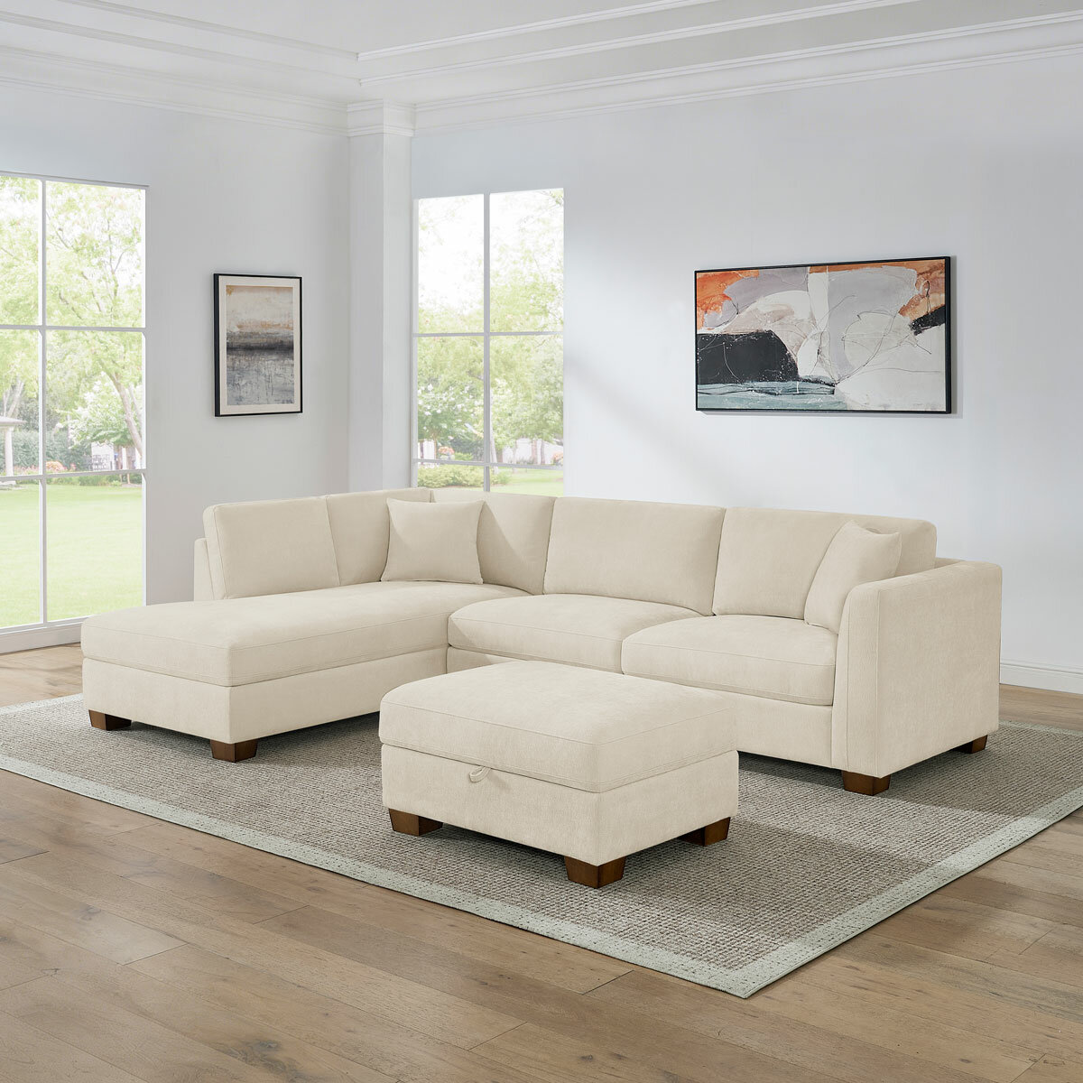 Thomasville Walsen Cream,  Left Hand Facing_Lifestyle
