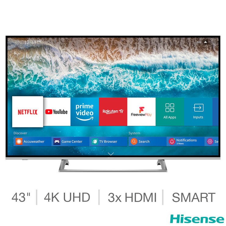 Hisense H43B7500UK 43 Inch 4K Ultra HD Smart TV Costco UK