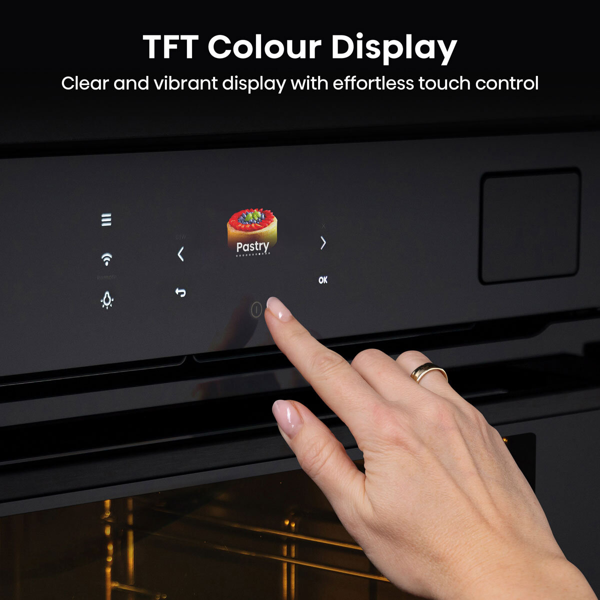 Hisense Hi8 BlackLine BAS6PH8BUKWF Built In Electric Pyrolytic,Single Oven in Jet Black