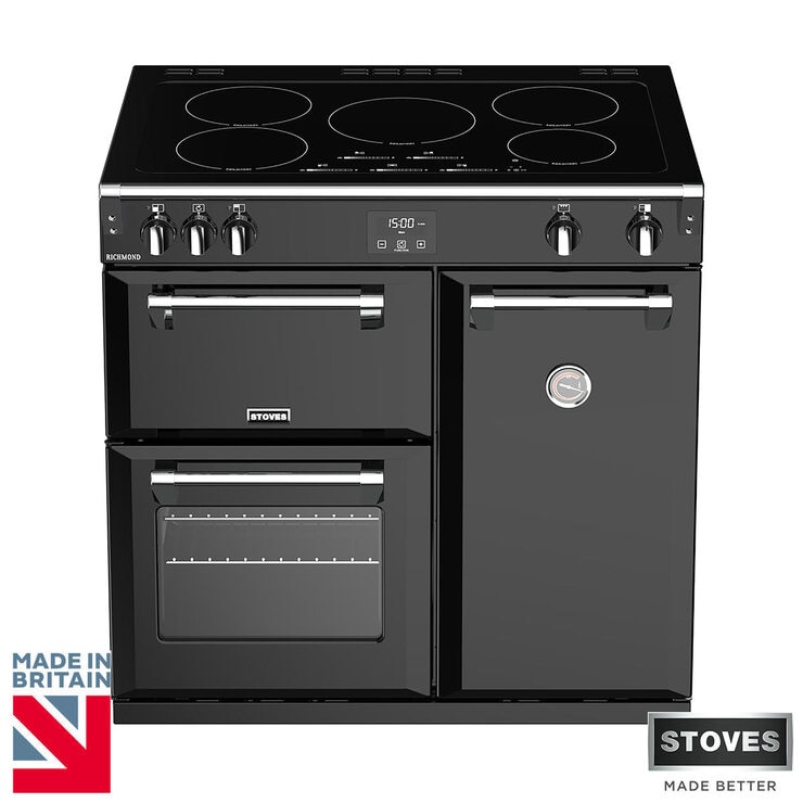 Stoves Richmond S900Ei, 90cm Induction Range Cooker A Rating in Black