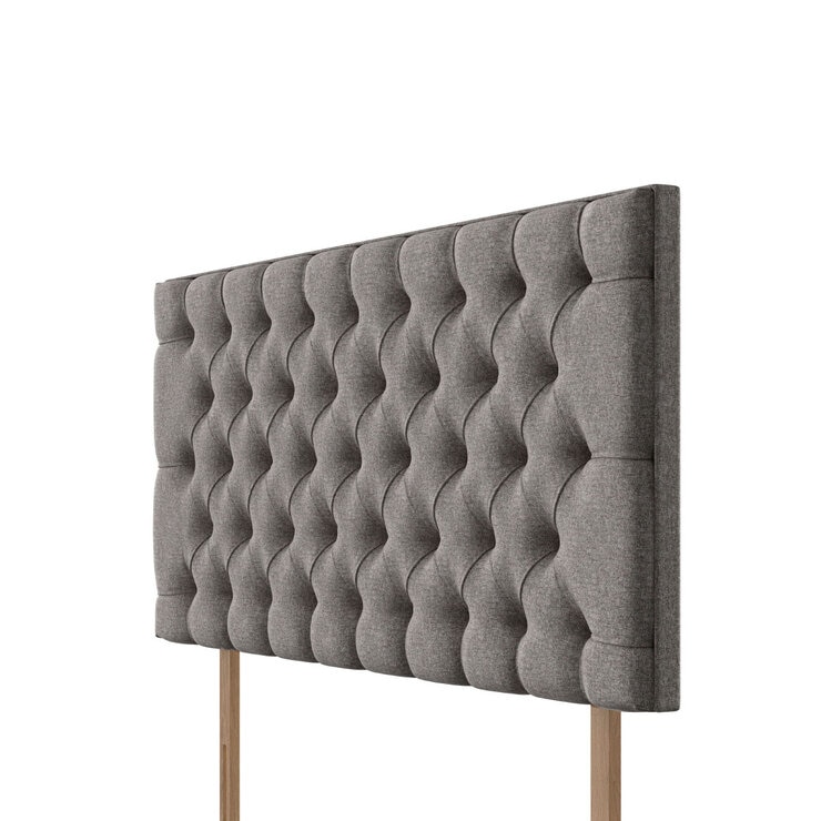 Pocket Spring Bed Company Florence Light Grey Fabric Headboard in 3 Sizes Pocket Spring Bed Company Florence Light Grey Fabric Headboard in 3 Sizes