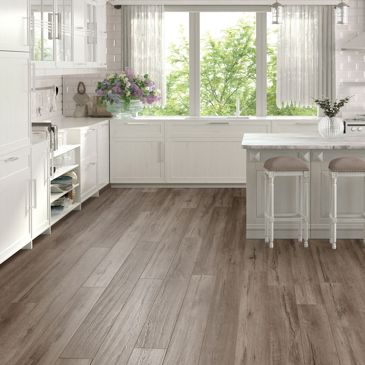 Lifestyleimage of kitchen area with flooring