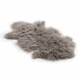 Bowron Tibetan Sheepskin Rug in Mushroom, 60 x 90 cm Bowron Tibetan Sheepskin Rug in Mushroom, 60 x 90 cm