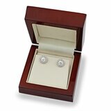 1.22ctw Round Brilliant Cut Diamond Earrings, 18ct White Gold