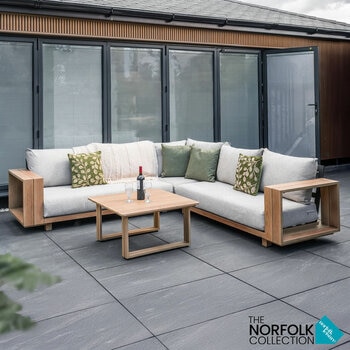 Norfolk Leisure Living Darlington Deep Seating Corner Patio Set