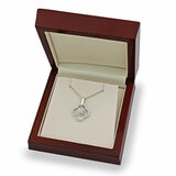0.38ctw Round Brilliant Cut Diamond Pendant, 18ct White Gold