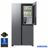Samsung RH69CG895DS9EU Side by Side Fridge Freezer , D Rated in Silver