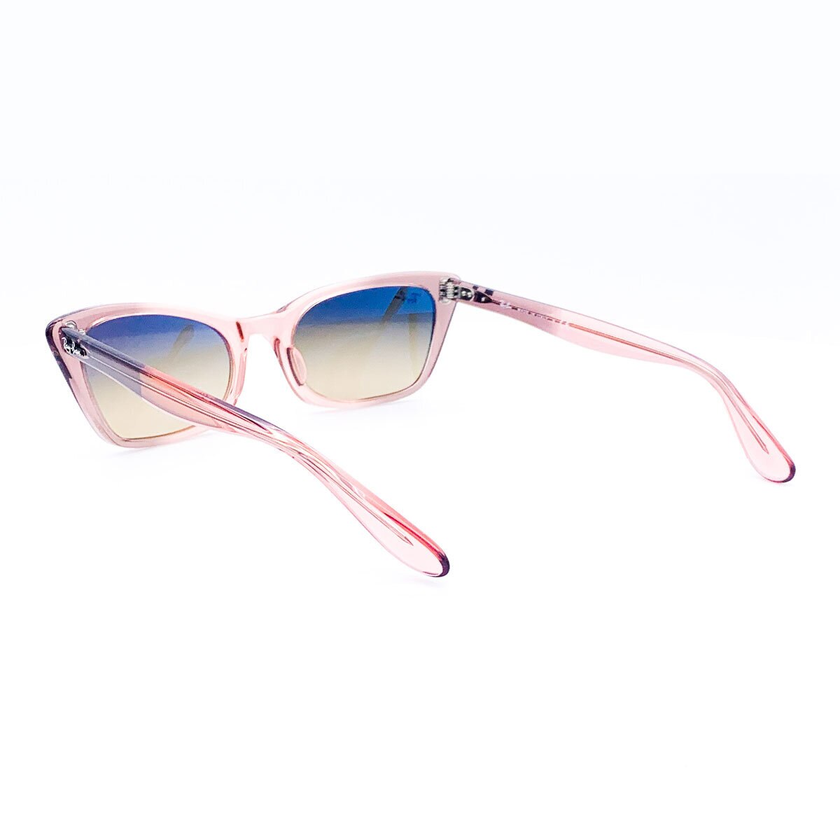 Ray-Ban Lady Burbank Transparent Pink Sunglasses with Brown Lens RB2299, 1344BG 52