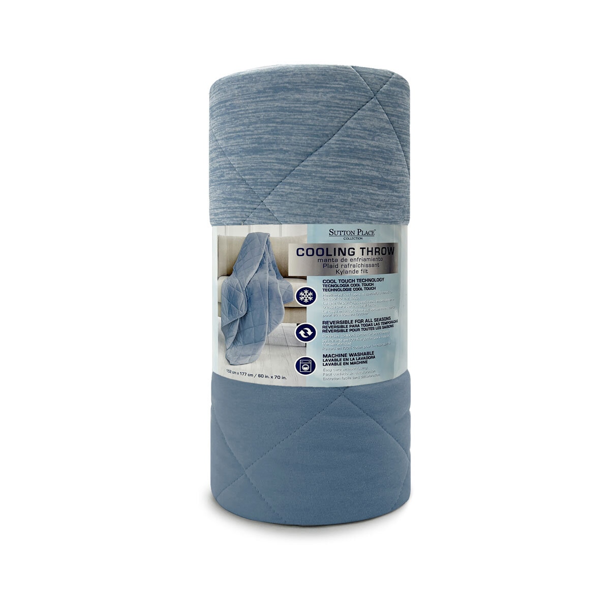 Sutton Place Cooling Throw in 2 Colours, 152 x 177 cm | C...