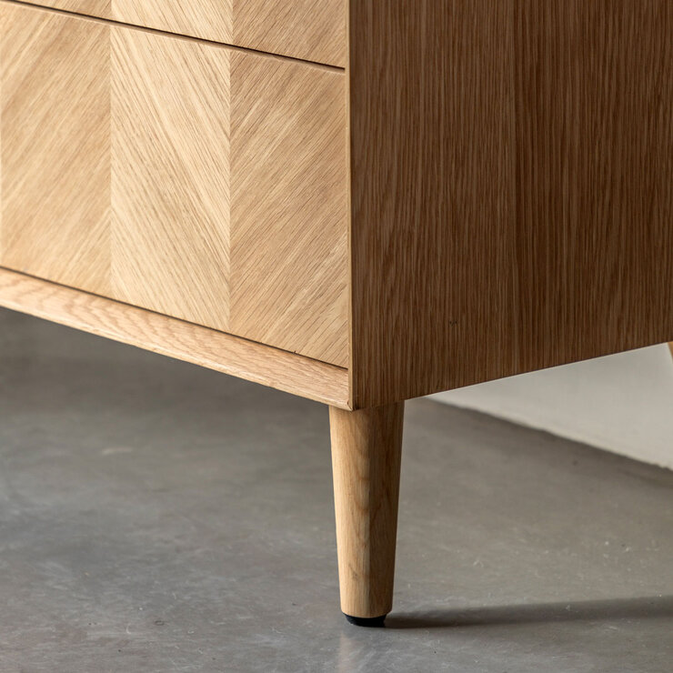 Gallery Milano Oak 6 Drawer Chest of Drawers