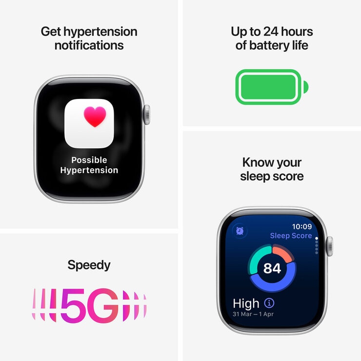 Buy Apple Watch Series 11 GPS + Cellular, 46mm Rose Gold Aluminium Case with Light Blush Sport Band - S/M, MFCG4MP/A at costco.co.uk