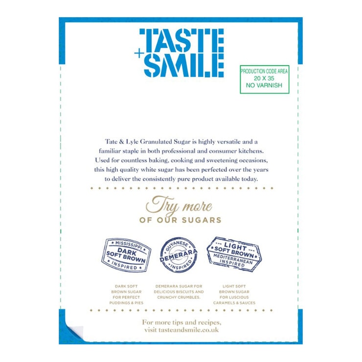 Tate & Lyle Granulated Sugar, 5kg