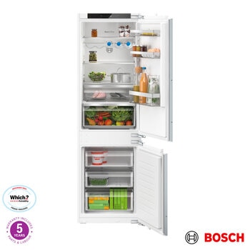 Bosch Series 4, KIN86VFE0G Fully Integrated Fridge Freezer E Rated