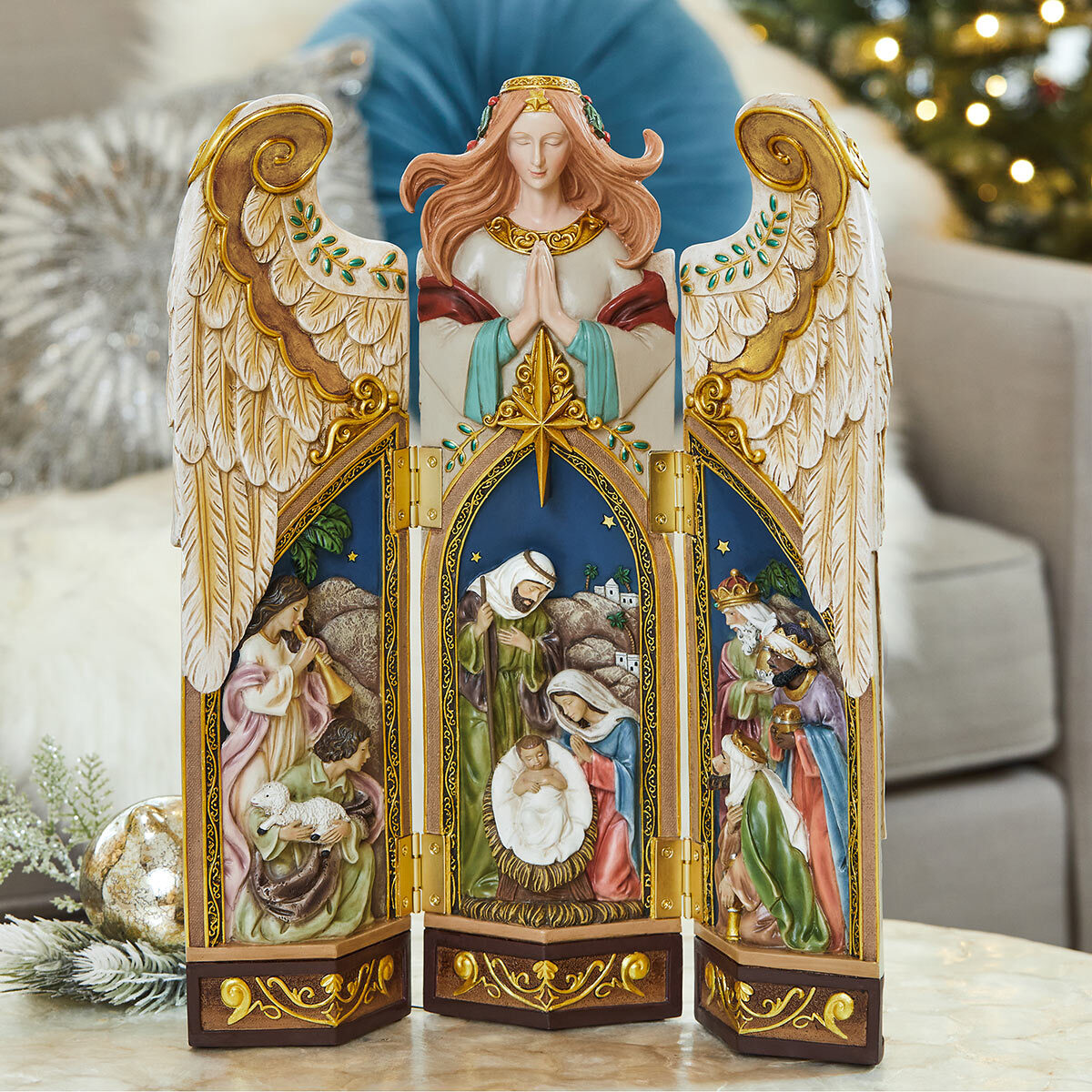 Buy Holy Family Folding Angel Lifestyle Image at Costco.co.uk