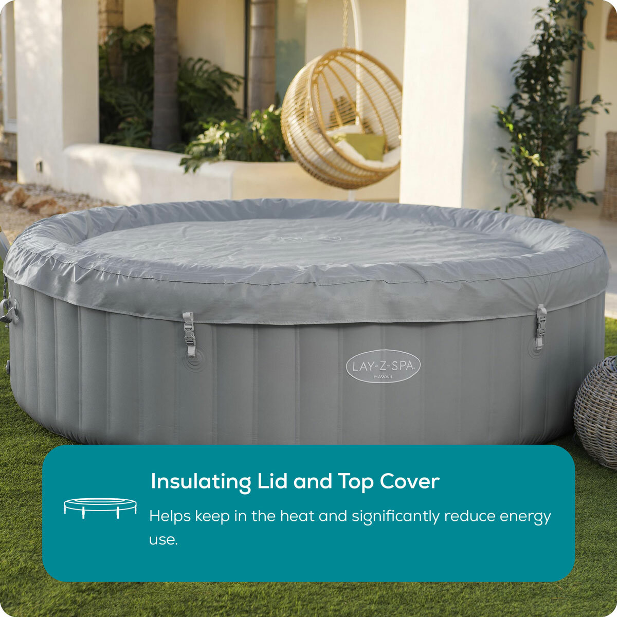 Lay-Z-Spa Grenada 190 AirJet 8 Person Inflatable Spa