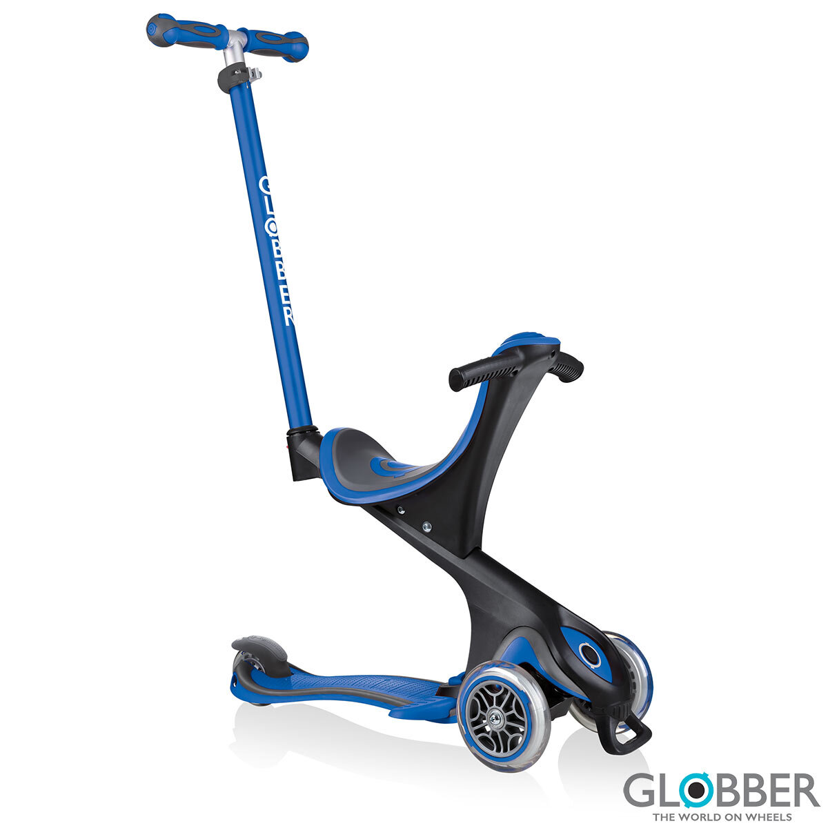 Buy Globber Go Up Comfort Scooter in Navy Step 1 Image at Costco.co.uk