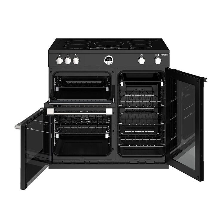 Stoves Sterling S900Ei Electic Induction Range Cooker in Black Costco UK