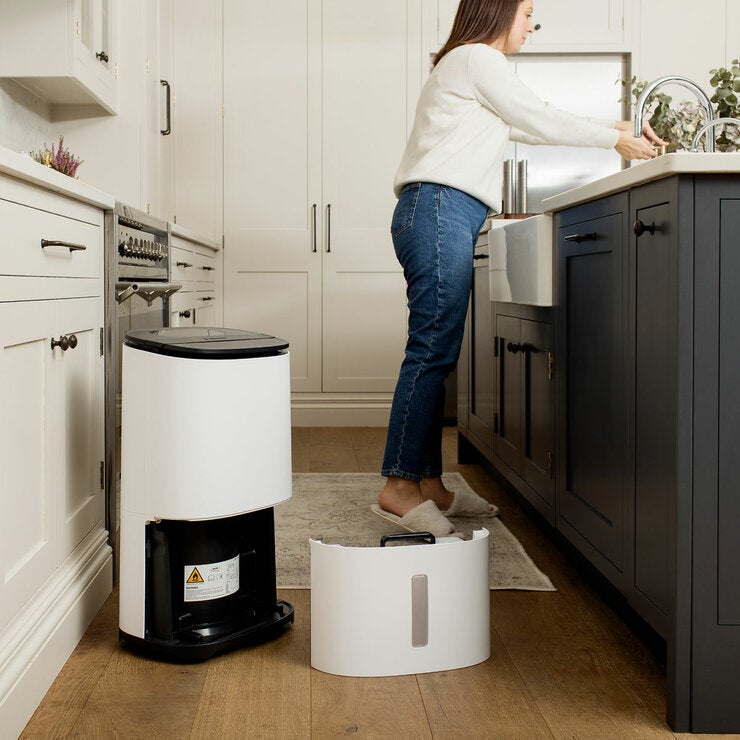 Lifestyle image of dehumidifier in the kitchen