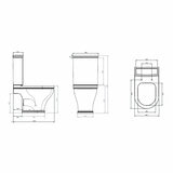 Tavistock Ashby Open Back Toilet With Cistern And Seat