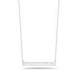 1.24ctw Baguette Cut Diamond Necklace, 18ct White Gold