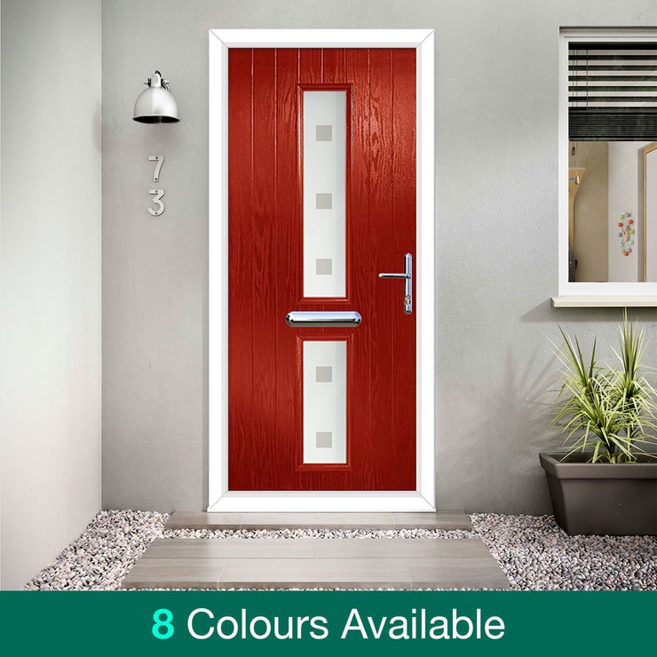 Birkdale Debonaire 2 Pane Composite Front Door with Installation