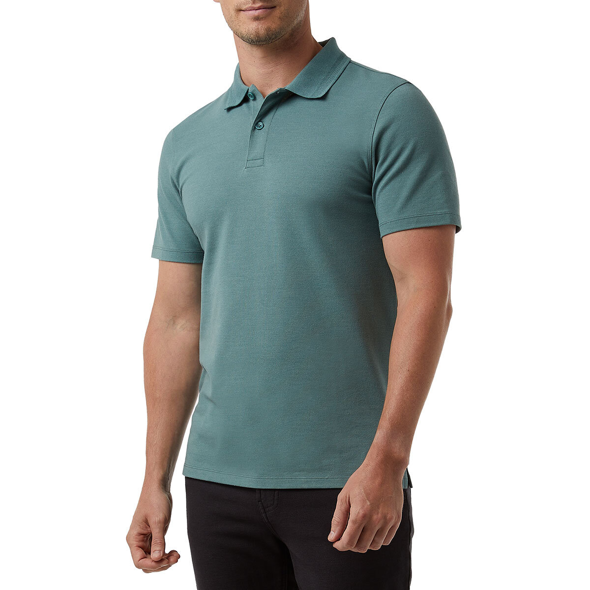32 Degrees Men's Pique Polo in Green