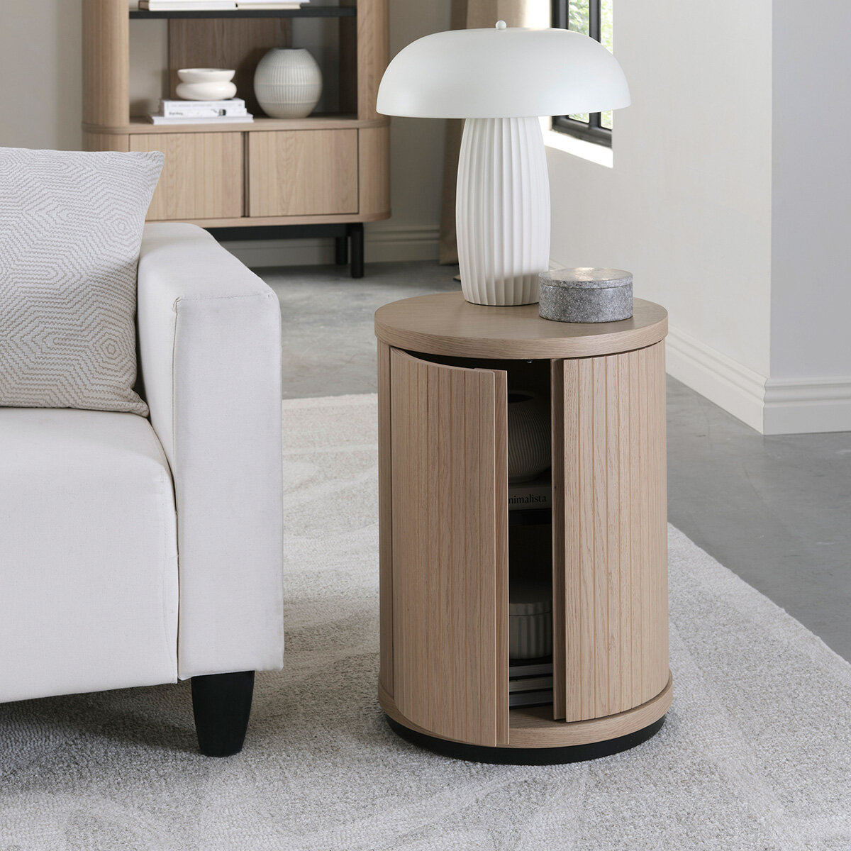 Bentley Designs Vega Scandi Light Oak Side Table