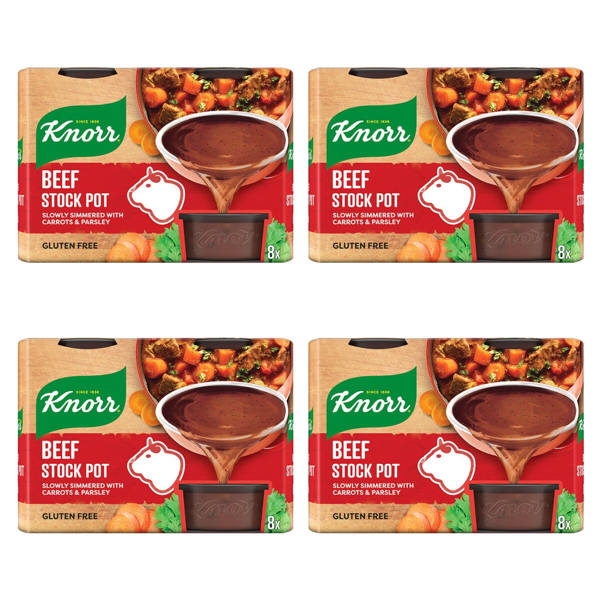Knorr Beef Stock Pot, 4 x 8 x 28g