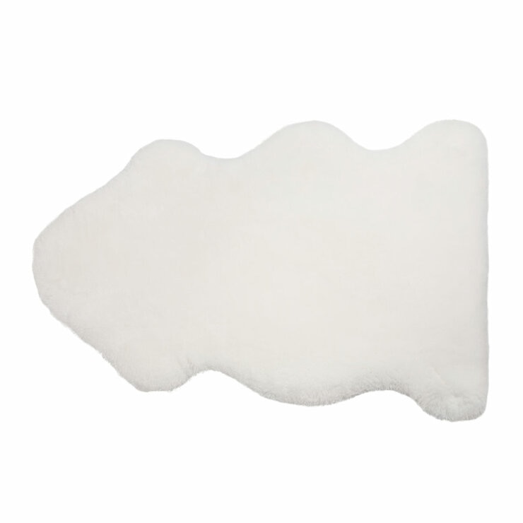 Windward Single Sheepskin Rug in Ivory, 60 x 95 cm