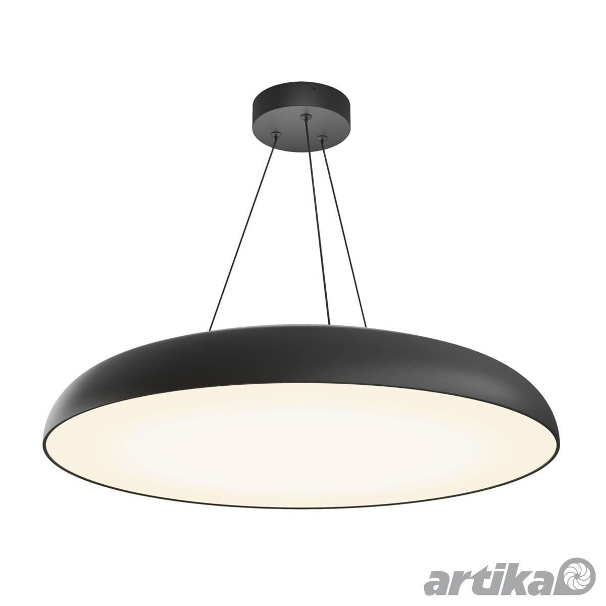 Artika Flint Pendant LED Light in Black