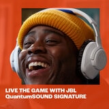 JBL Quantum 360P Wireless Headset for PS4, PS5, Xbox, PC, Switch in White & Blue