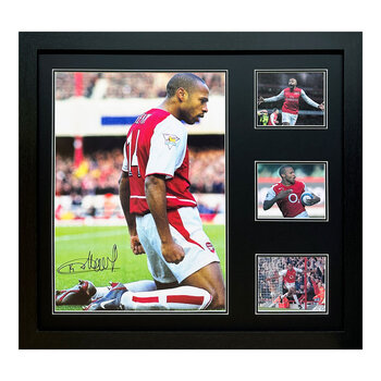 Thierry Henry Signed Framed Arsenal Photograph