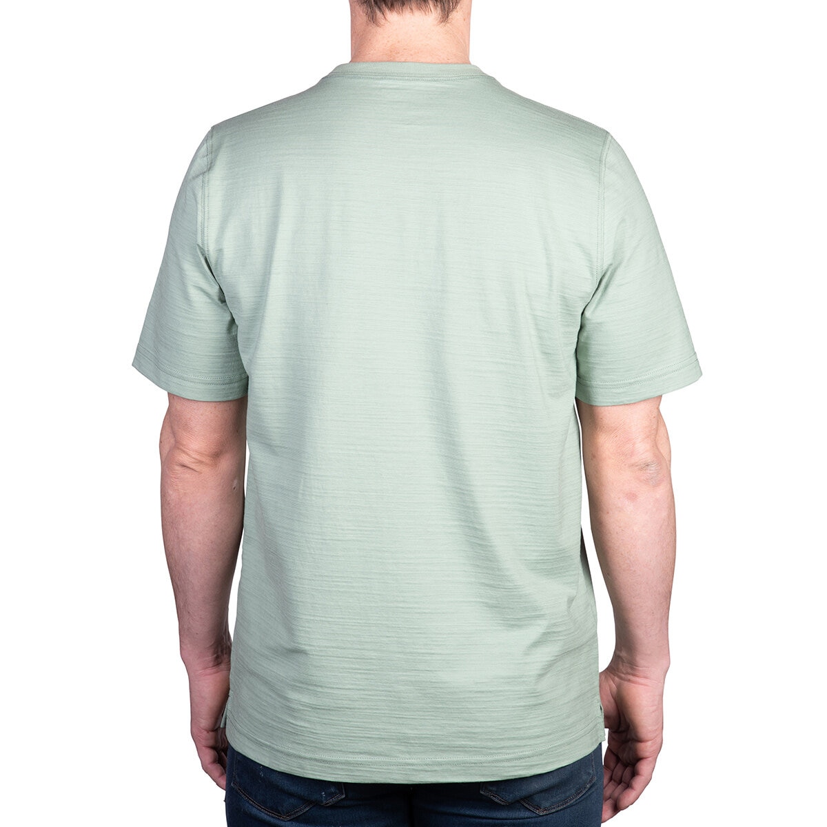 Kirkland Signature Men's Pima Cotton Slub Tee in Green