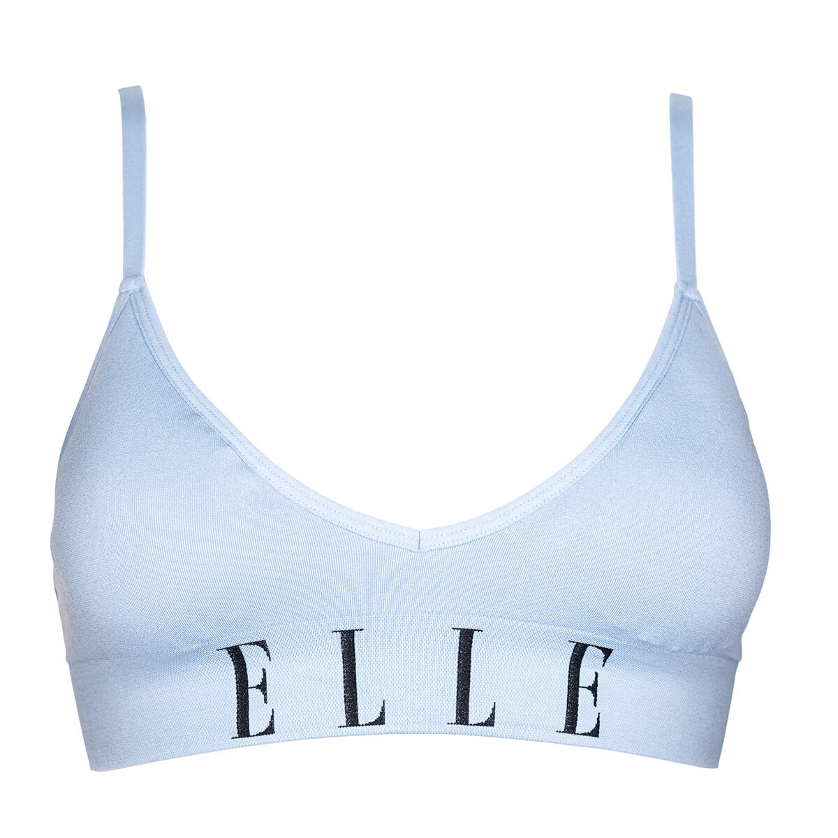 Elle Women's Seamless Bralette, 2 Pack in Blue Fog
