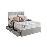 Silentnight Eco Comfort 800 Pillowtop Mattress & Slate Grey Divan in 5 Sizes