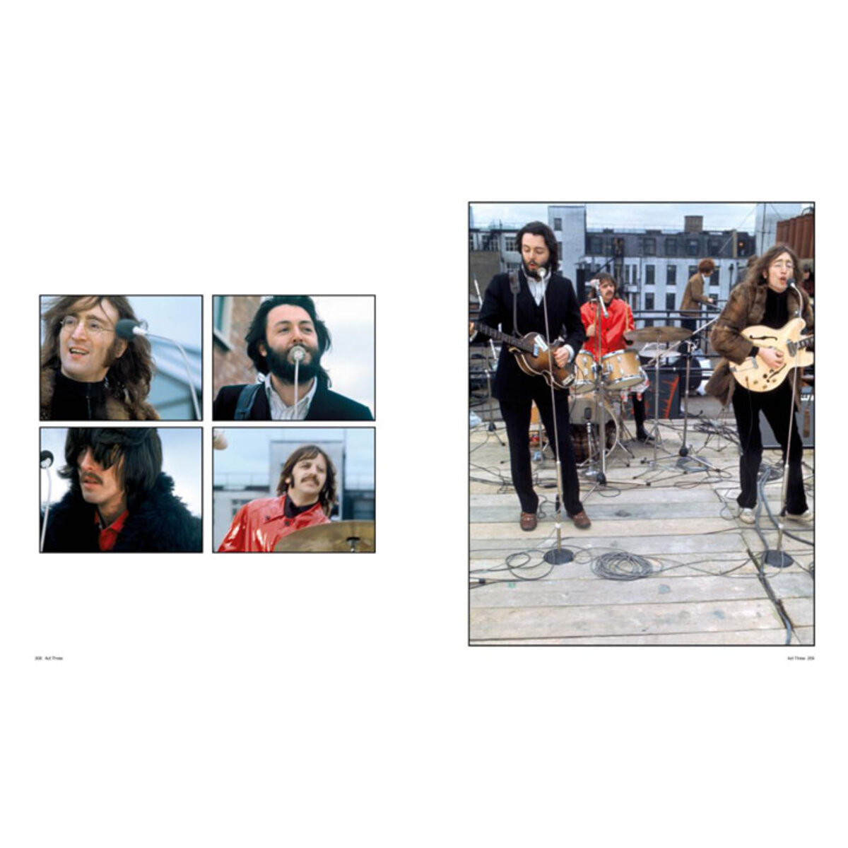 Page spread of Beatles Get Back