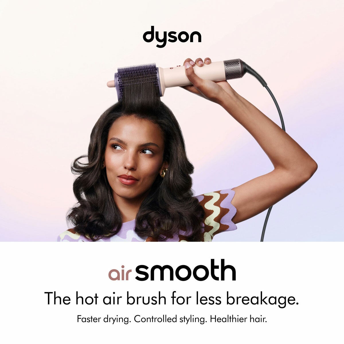Image of model using the styling brush Image of model using the styling brush
