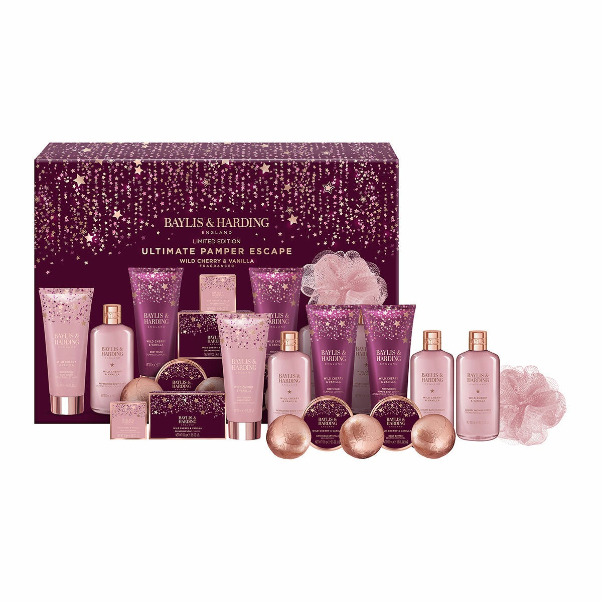 Baylis & Harding Ultimate Pamper Gift Set, Wild Cherry and Vanilla Baylis & Harding Ultimate Pamper Gift Set, Wild Cherry and Vanilla
