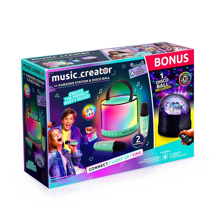Music Creator Mini Karaoke Station & Disco Ball (14+ Years)