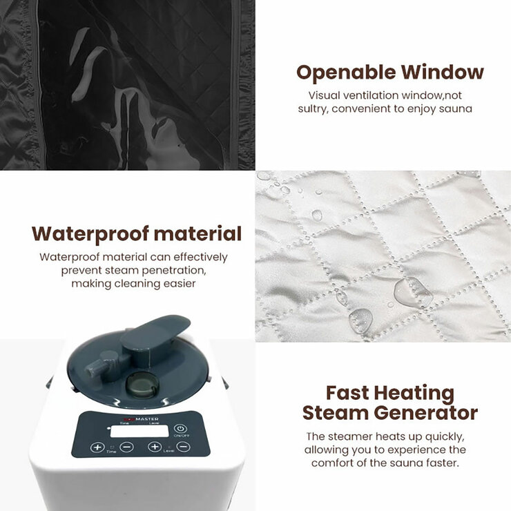 Vidalux Insta-Heat Indoor Portable Steam Sauna Pod