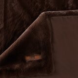 FRYE Luxe Faux Fur Throw in Brown, 152 x 177 cm