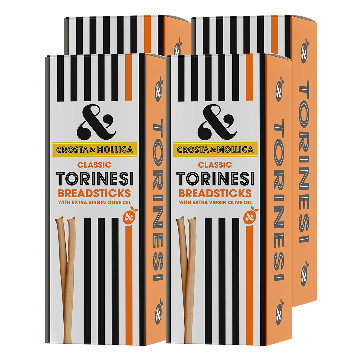Crosta & Mollica Torinesi Classic Breadsticks, 4 x 120g