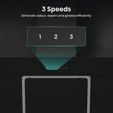 Hisense Hi6 CH10IN14BBUK 100cm Chimney Cooker Hood, A Rated in Black Glass