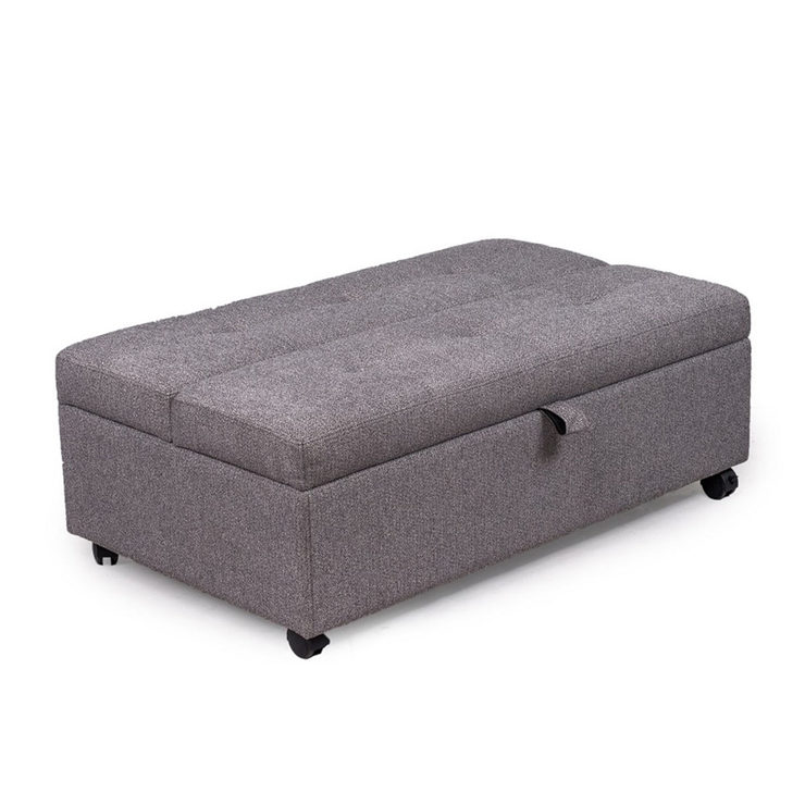 Synergy Home Furnishings Grey Fabric Sleeper Ottoman Costco UK