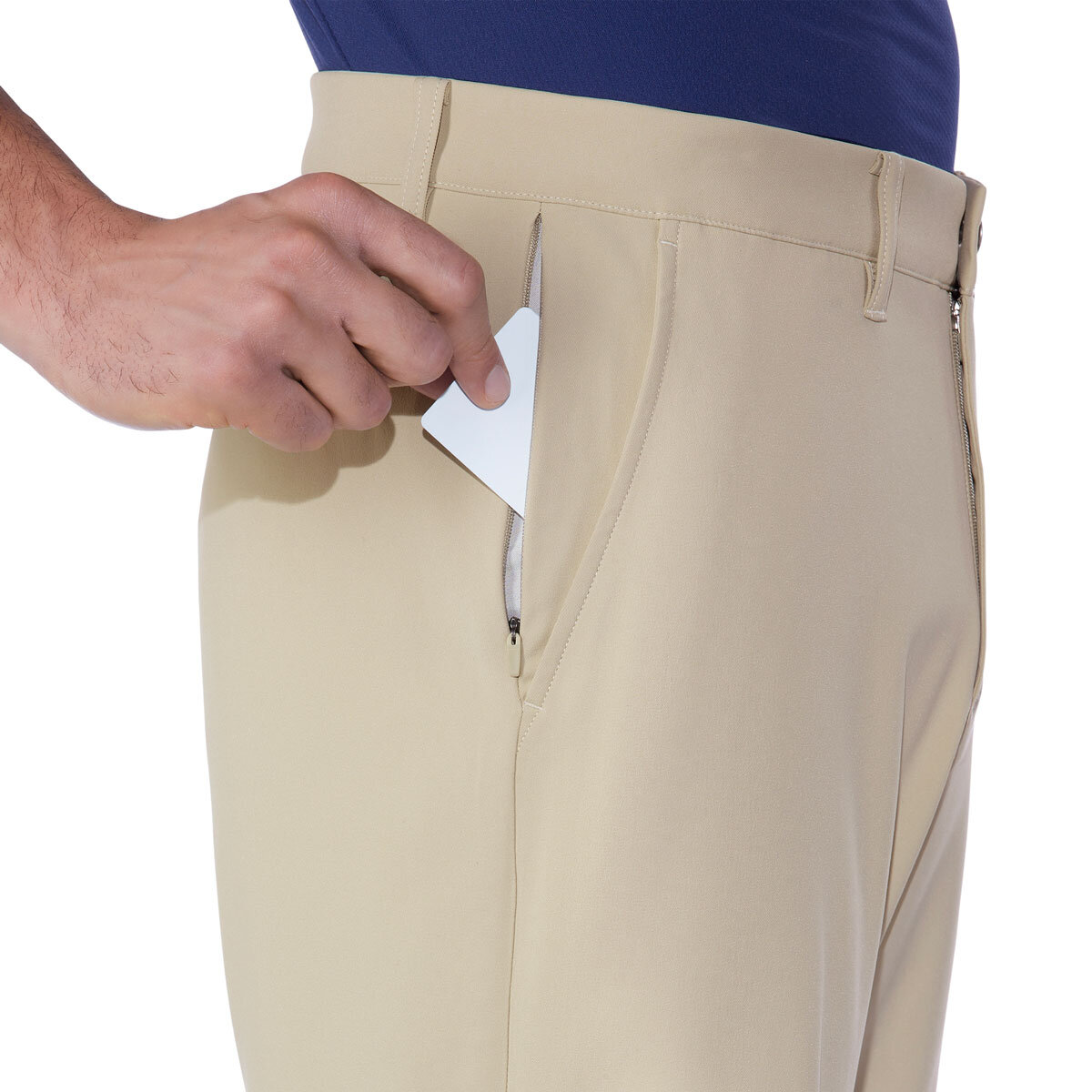 Kirkland Signature Men's Performance Short in Cream