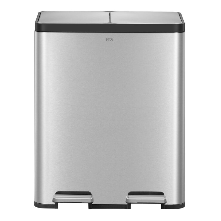EKO Ecocasa 60L Recycling Bin in Stainless Steel at costco.co.uk