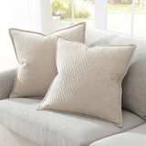 Decorative Taupe Cushion 2 Pack, 51 x 51 cm