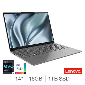 Lenovo Slim 7 Pro, Intel Core i7, 16GB RAM, 1TB SSD, 14 Inch OLED Laptop, 82SV00B2UK