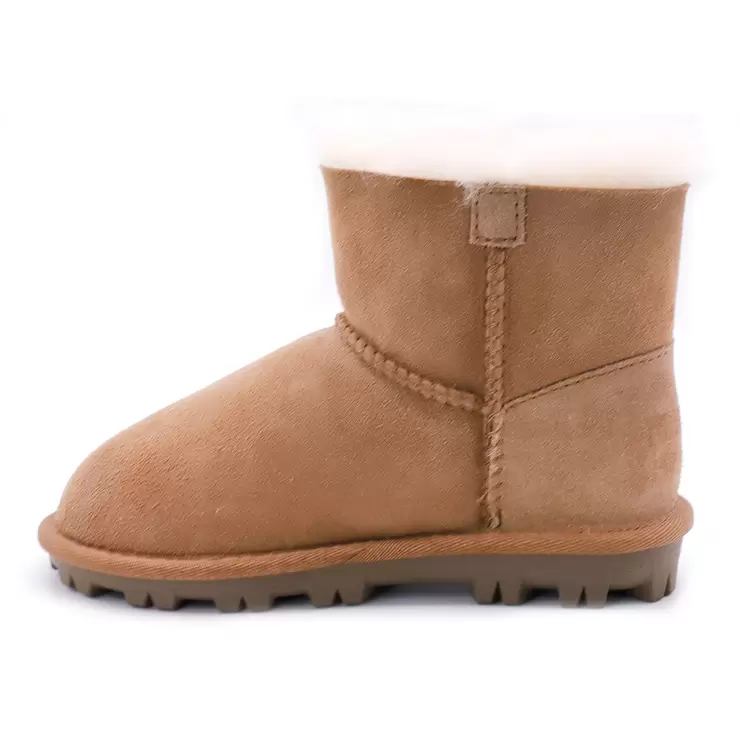 Kirkland Signature Children's Shearling Boot in Chestnut, Size 5