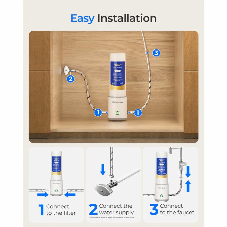 Waterdrop Under-Sink Water Filter System + Replacement Filter Waterdrop Under-Sink Water Filter System + Replacement Filter